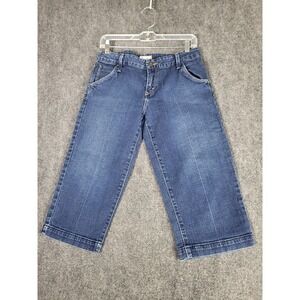 Levi's 545 Capri‎ Jeans Women Sz 8 Blue Denim Casual Hipster Everyday Summer